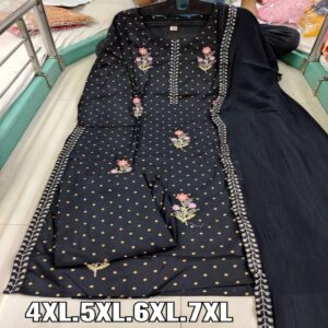 Plus Size Kurti Pant Dupatta set - Image 18