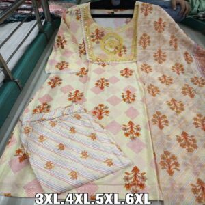 Plus Size Kurti Pant Dupatta set - Image 2