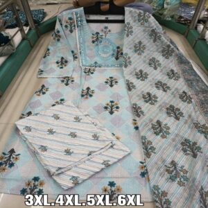 Plus Size Kurti Pant Dupatta set - Image 7