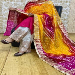 Beautiful Bandhani Dupatta Set - Image 5