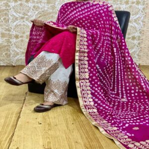 Beautiful Bandhani Dupatta Set - Image 6