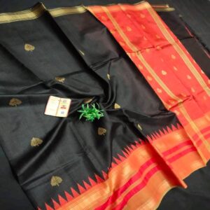 Pure Raw Silk with Temple Border - Image 11