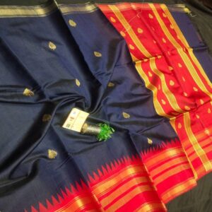 Pure Raw Silk with Temple Border - Image 12