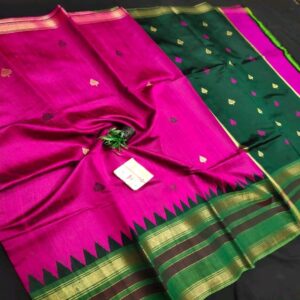 Pure Raw Silk with Temple Border - Image 13