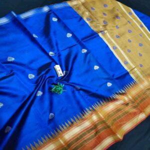 Pure Raw Silk with Temple Border - Image 20