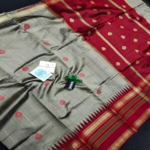 Pure Raw Silk with Temple Border - Image 28