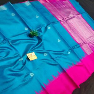 Pure Raw Silk with Temple Border - Image 3