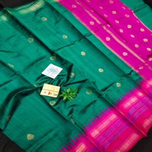 Pure Raw Silk with Temple Border - Image 32