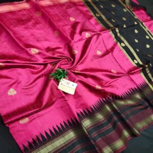 Pure Raw Silk with Temple Border - Image 4