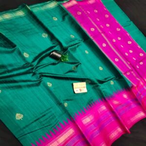 Pure Raw Silk with Temple Border - Image 47