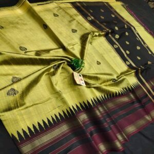 Pure Raw Silk with Temple Border - Image 5