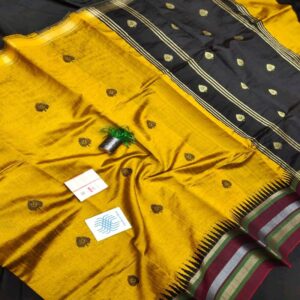Pure Raw Silk with Temple Border - Image 51