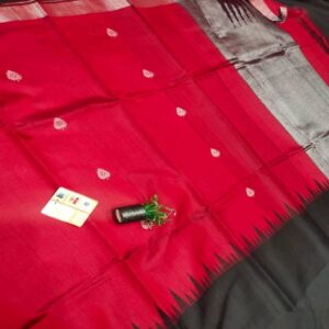 Pure Raw Silk with Temple Border - Image 57