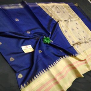 Pure Raw Silk with Temple Border - Image 61
