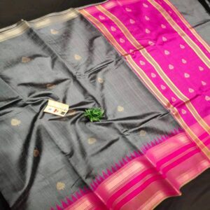 Pure Raw Silk with Temple Border - Image 7