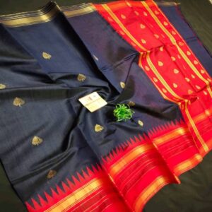 Pure Raw Silk with Temple Border - Image 8