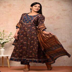 Pure Cotton Anarkali Dress set - Image 3