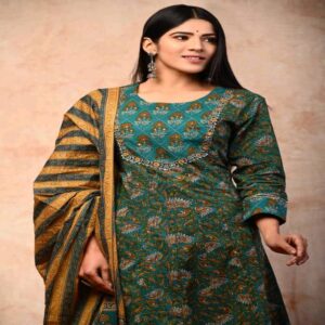 Pure Cotton Anarkali Dress set - Image 5