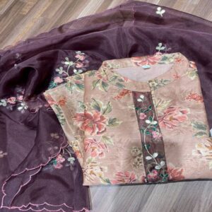 Muslin Floral Kurti - Image 3