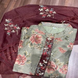 Muslin Floral Kurti - Image 4