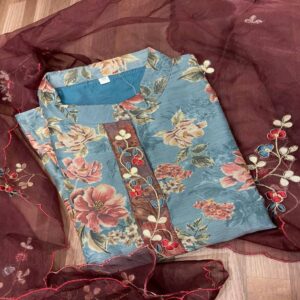 Muslin Floral Kurti - Image 6
