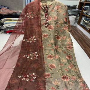 Muslin Floral Kurti - Image 8
