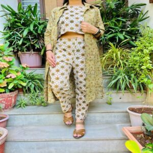 Crop Top with Pant and Shrug - Image 8