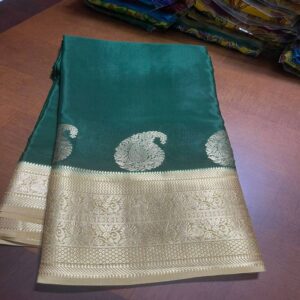 Most Beautiful Pure Mysore Silk Saree - Image 3