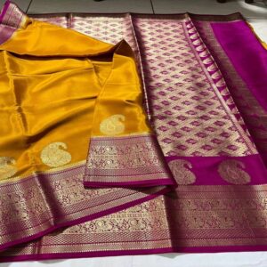 Most Beautiful Pure Mysore Silk Saree - Image 4