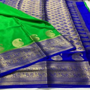 Most Beautiful Pure Mysore Silk Saree - Image 5