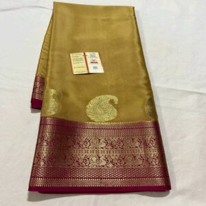 Most Beautiful Pure Mysore Silk Saree - Image 18