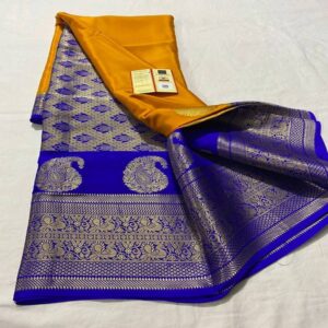 Most Beautiful Pure Mysore Silk Saree - Image 20