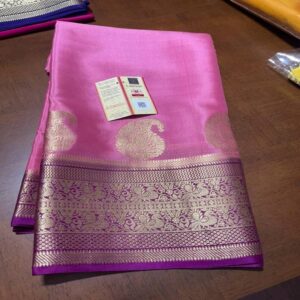 Most Beautiful Pure Mysore Silk Saree - Image 23