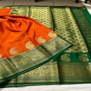 Most Beautiful Pure Mysore Silk Saree - Image 26