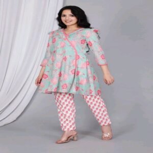 Peplum Short Kurti Pant Set - Image 22