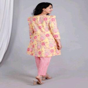 Peplum Short Kurti Pant Set - Image 28