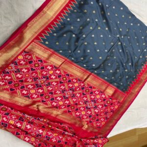 Gadwal Saree with Patola weave - Image 4