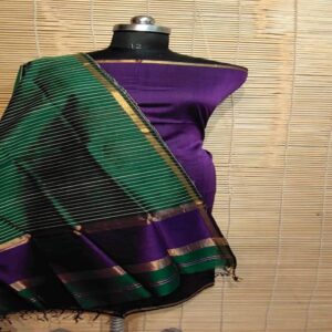 Maheshwari Silk Jute dress material - Image 9