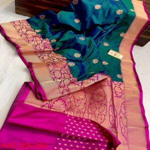 Pure Handloom banarasi KATAN Silk - Image 7