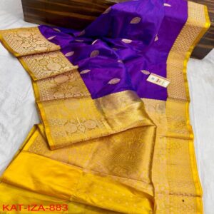 Pure Handloom banarasi KATAN Silk - Image 10