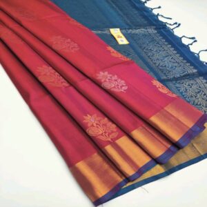 Silk Saree with Tissue Border - Image 4