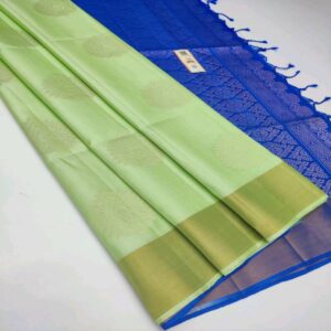 Silk Saree with Tissue Border - Image 7
