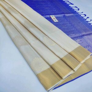Silk Saree with Tissue Border - Image 24
