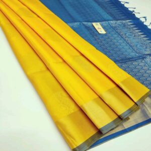 Silk Saree with Tissue Border - Image 30