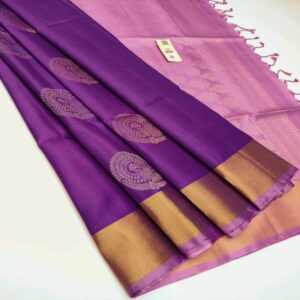 Silk Saree with Tissue Border - Image 31