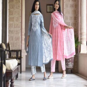 Pure Cotton Kurta Pant set - Image 4