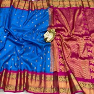 Pure Gadwal Silk Saree - Image 13