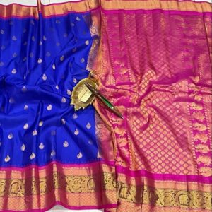 Pure Gadwal Silk Saree - Image 30