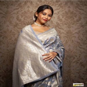 Beautiful Khaddi Georgette Sarees - Image 8
