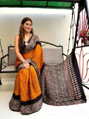 Most authentic Bandhini Modal Sarees